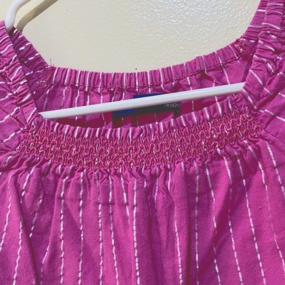 BRAND: Basic Edition Kid's Blouse - SIZE:  S (6/6x) (PRE-LOVED) - Picture 3 of 5